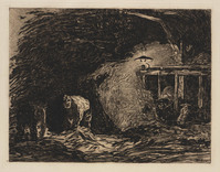 KG 1988 010
<br/>
In de stal
<br/>
<em>Zwart, Willem de (1862-1931)</em>